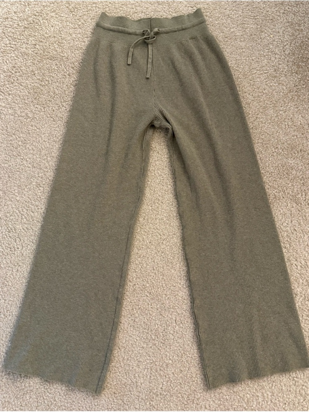 Uniqlo ribbed comfy flowy pants